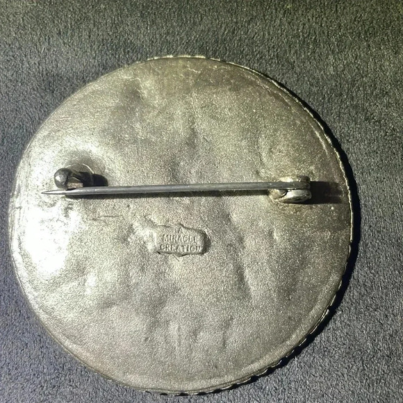 Vintage rare Miracle midenhall plate brooch - Picture 3 of 4